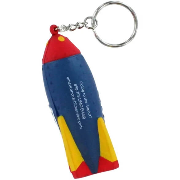 Rocket Key Ring Stress Relievers