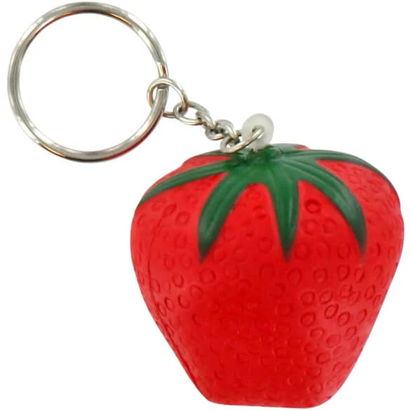 Strawberry Stress Ball Key Chains