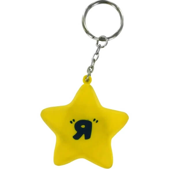 Star Stress Ball Key Chains