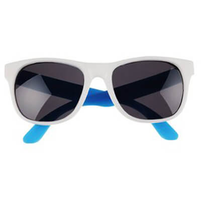 Neon Sunglasses with White Frames