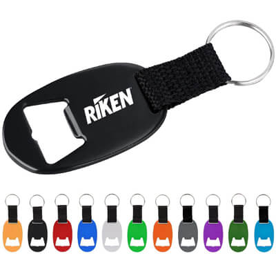 Oval Bottle Opener Keychain Strap