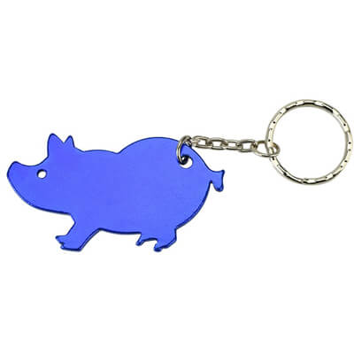 Pig Bottle Opener Keychain