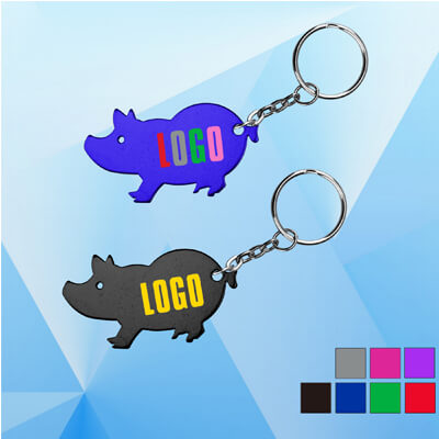 Pig Shaped Bottle Opener with Key Holder