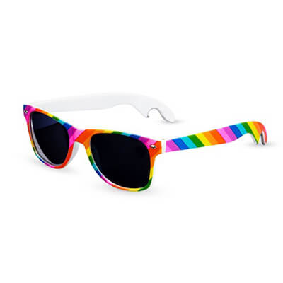 Rainbow Bottle Opener Sunglasses by TrueZoo