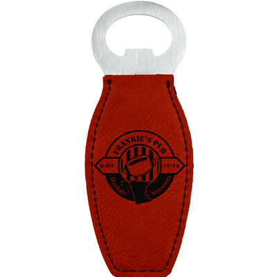 Rawhide Leatherette Bottle Opener Magnet