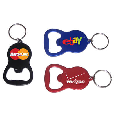 Round Bell Shape Plain Bottle Opener Key Ring