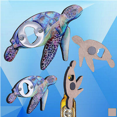 Sea Turtle Shaped Magnetic Bottle Opener