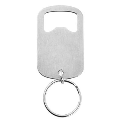 Small Stainless Steel Bottle Opener Keychain