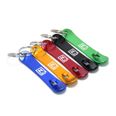 Snowboard Bottle Opener Keychain