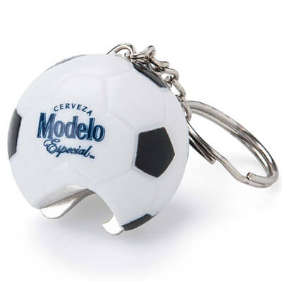 Soccer Football Bottle Opener Keychain