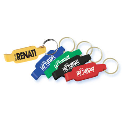 Solid Color Bottle Opener Key Ring