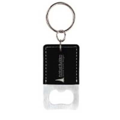 Square Top Bottle Opener Keychain