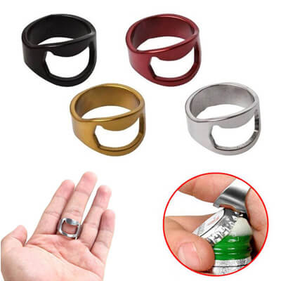 Stainless Steel Finger Ring Bottle Opener