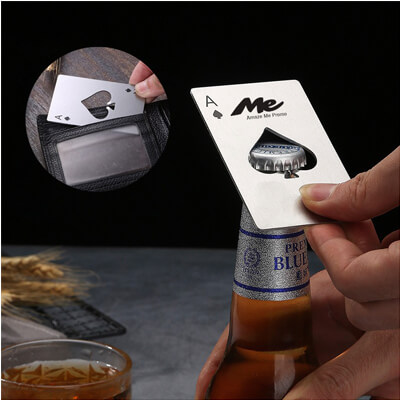 Stainless Steel Poker Shape Bottle Opener