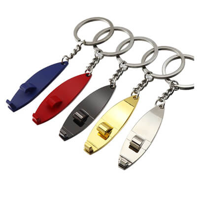 Surf Board Bottle Opener Keychain