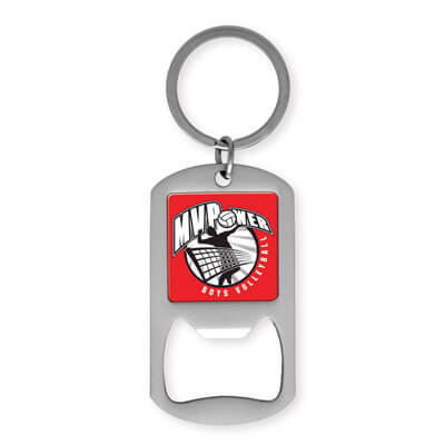 Vibraprint™ Bottle Opener Key Tag Split Ring