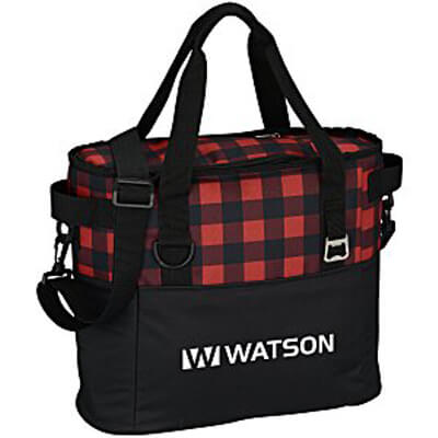 Buffalo Plaid Cooler Bag