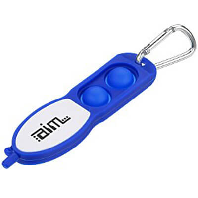 Push Pop Fidget Pen with Carabiner