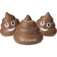 Imprinted Poop Emoji Stress Balls 2.75" x 2.75"