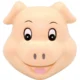 Printed Cute Pig Head Stress Relievers