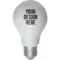 Promotional Light Bulb Stress Balls Lime Green, White, and Yellow
