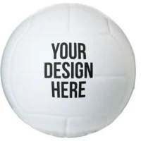 Marketing Volleyball Stress Balls Pink and White