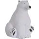 Imprinted Sitting Polar Bear Stress Relievers