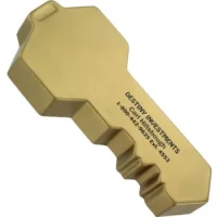 Customized Key Stress Balls Gold