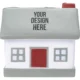 Logo House Shaped Stress Balls