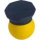 Imprinted Police Officer Emoji Hat Stress Relievers