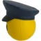 Imprinted Police Officer Emoji Hat Stress Relievers