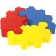 Imprinted 3 Piece Gear Puzzle Stress Balls
