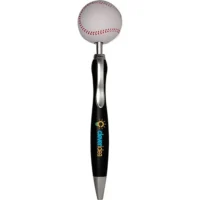 Printed Baseball Top Click Pens