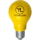 Promotional Light Bulb Stress Balls Lime Green, White, and Yellow