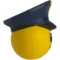 Imprinted Police Officer Emoji Hat Stress Relievers