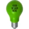Promotional Light Bulb Stress Balls Lime Green, White, and Yellow