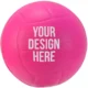 Marketing Volleyball Stress Balls Pink and White