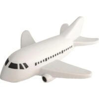Promotional Airplane Stress Relievers White