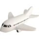 Promotional Airplane Stress Relievers White