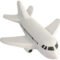 Promotional Airplane Stress Relievers White