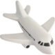 Promotional Airplane Stress Relievers White