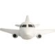 Promotional Airplane Stress Relievers White