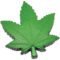 Imprinted Cannabis Leaf Stress Relievers
