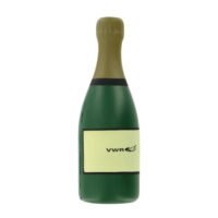 Promotional Champagne Bottle Stress Relievers