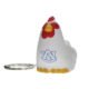 Imprinted Chicken Key Chain Stress Balls