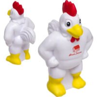 Imprinted Chicken Mascot Stress Balls
