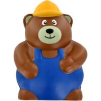 Custom Construction Worker Bear Stress Balls
