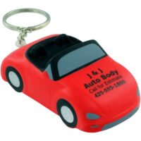 Printed Convertible Car Key Chain Stress Balls