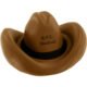 Imprinted Cowboy Hat Stress Balls 3.25" x 2.5" x 2"