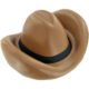Imprinted Cowboy Hat Stress Balls 3.25" x 2.5" x 2"